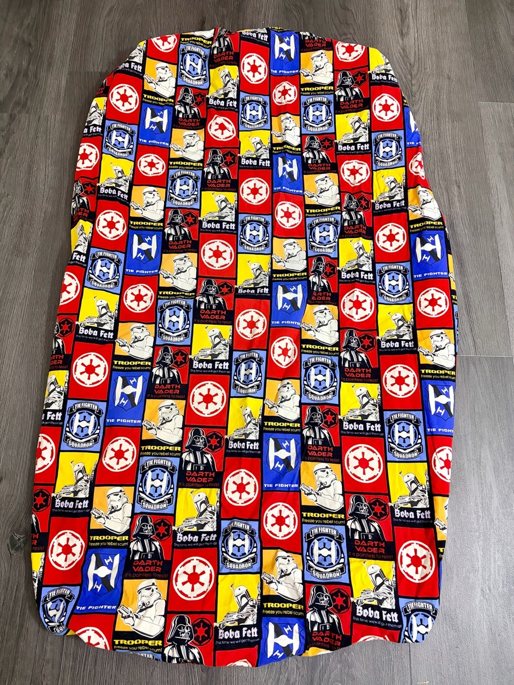 Star Wars Toddler/Crib Size Fitted Bed Sheet/Cotton Blend/EUC
